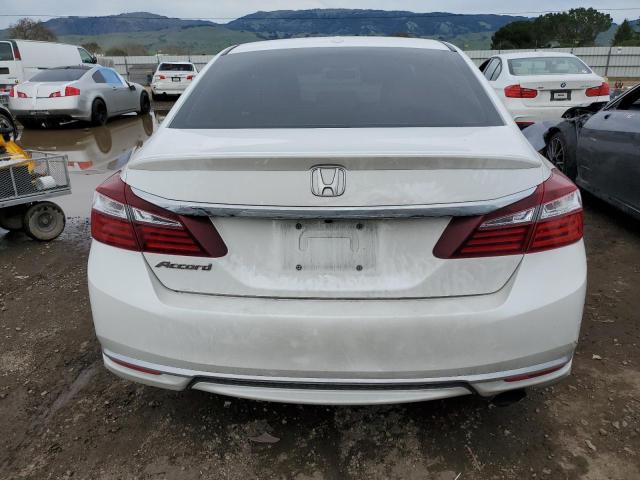 1HGCR2F71GA012862 - 2016 HONDA ACCORD EX WHITE photo 6