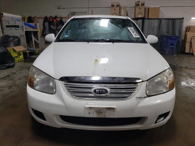 KNAFE121075440589 - 2007 KIA SPECTRA EX WHITE photo 5