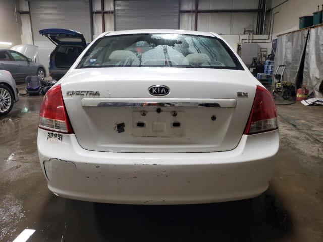 KNAFE121075440589 - 2007 KIA SPECTRA EX WHITE photo 6