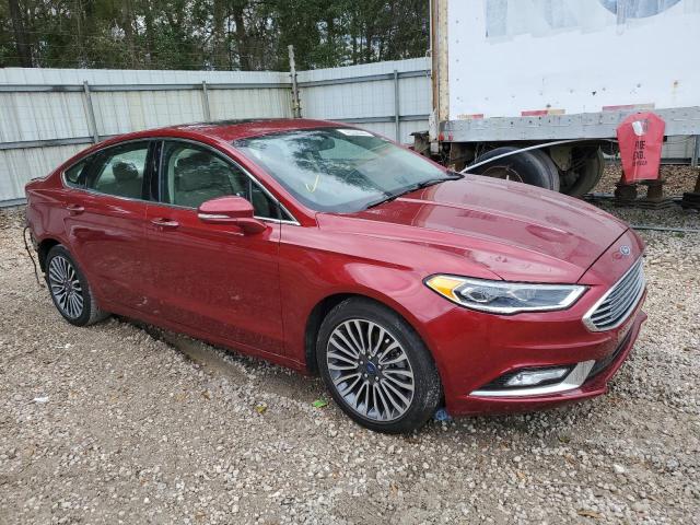 3FA6P0HD2HR304364 - 2017 FORD FUSION SE RED photo 4