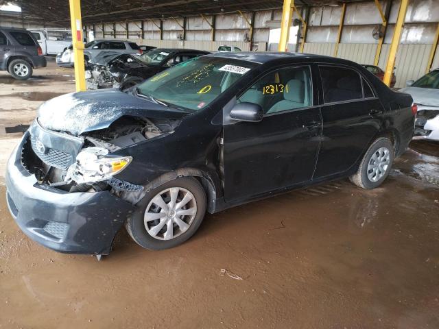1NXBU4EE3AZ225883 - 2010 TOYOTA COROLLA BASE BLACK photo 1