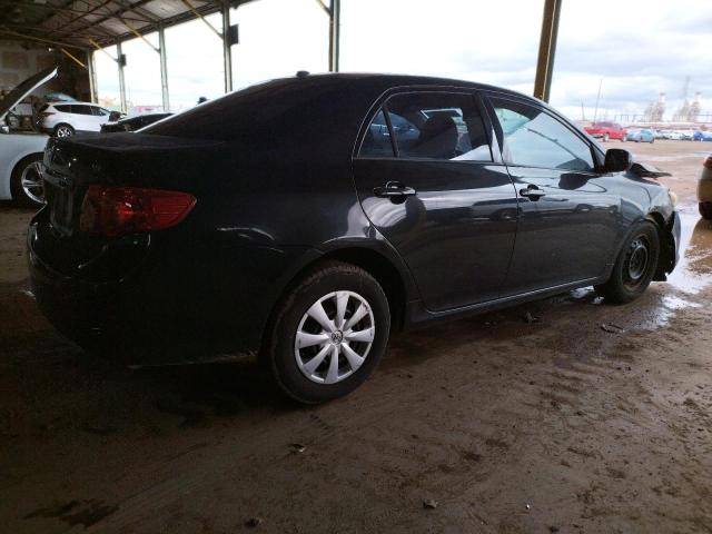 1NXBU4EE3AZ225883 - 2010 TOYOTA COROLLA BASE BLACK photo 3