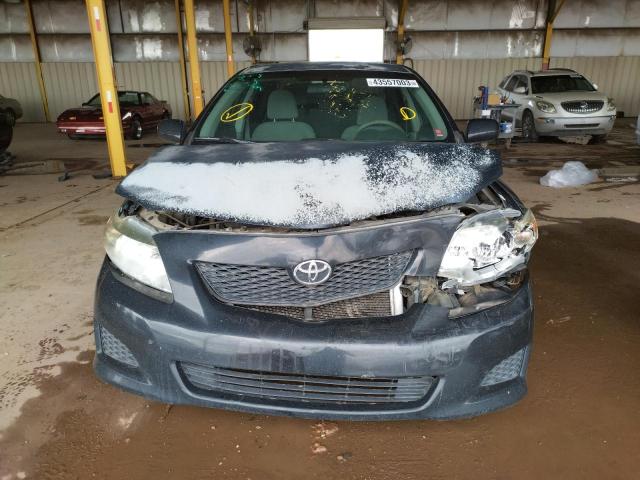 1NXBU4EE3AZ225883 - 2010 TOYOTA COROLLA BASE BLACK photo 5