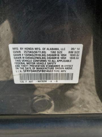 5FRYD4H25FB014683 - 2015 ACURA MDX CHARCOAL photo 13