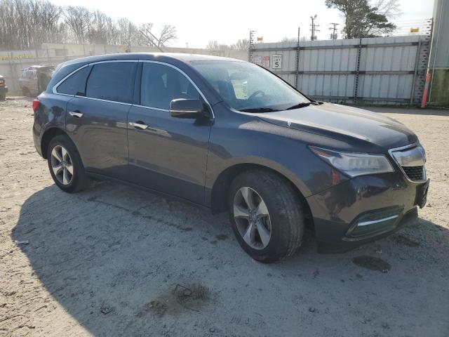 5FRYD4H25FB014683 - 2015 ACURA MDX CHARCOAL photo 4