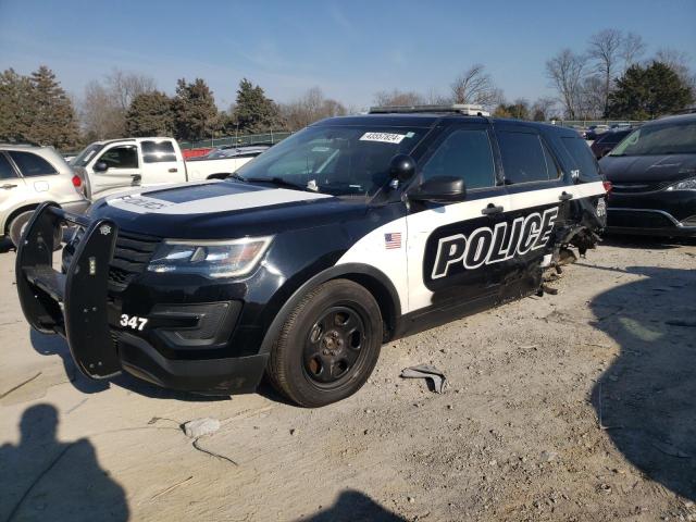 1FM5K8AR4JGC43777 - 2018 FORD EXPLORER POLICE INTERCEPTOR BLACK photo 1