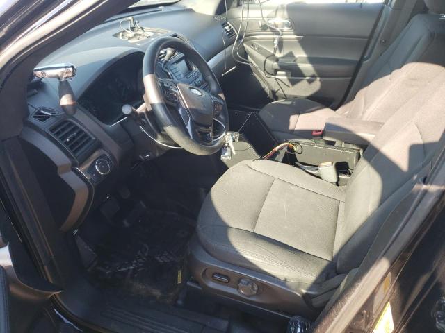 1FM5K8AR4JGC43777 - 2018 FORD EXPLORER POLICE INTERCEPTOR შავი ფოტო 7