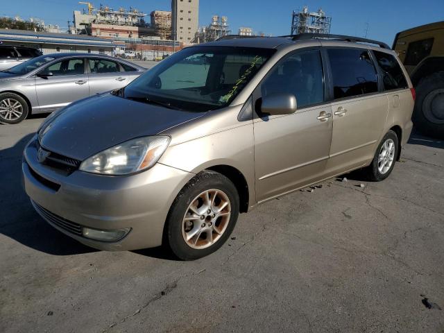 5TDZA22C54S195457 - 2004 TOYOTA SIENNA XLE GOLD photo 1