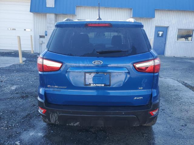 MAJ6P1UL2JC171788 - 2018 FORD ECOSPORT SE BLUE photo 6