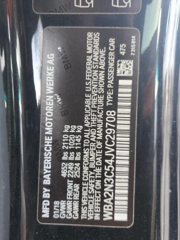 WBA2N3C54JVC29708 - 2018 BMW M240XI BLACK photo 12