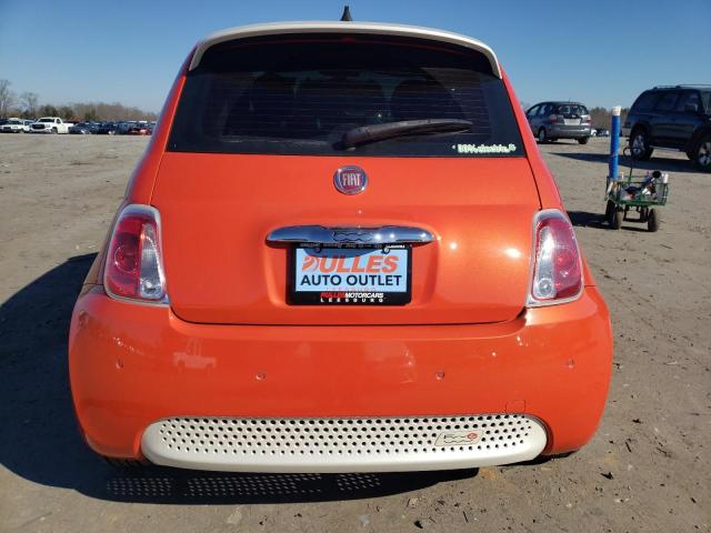 3C3CFFGE8GT125703 - 2016 FIAT 500 ELECTRIC ORANGE photo 6