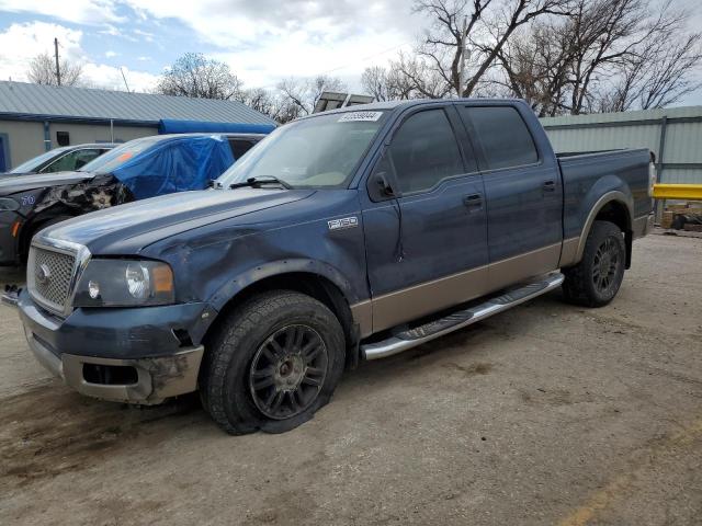 1FTPW12584KB95190 - 2004 FORD F150 SUPERCREW BLUE photo 1