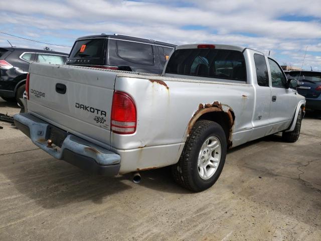 1D7GL12KX4S521107 - 2004 DODGE DAKOTA SXT GRAY photo 3