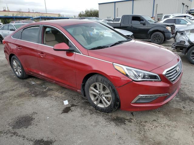 5NPE24AF6FH177013 - 2015 HYUNDAI SONATA SE RED photo 4