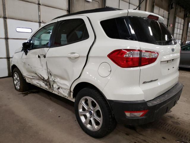 MAJ6S3GL0KC299244 - 2019 FORD ECOSPORT SE WHITE photo 2