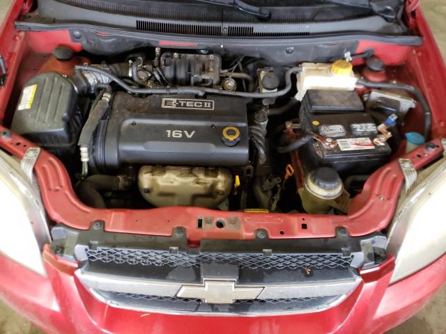 KL1TD56697B189960 - 2007 CHEVROLET AVEO BASE RED photo 11