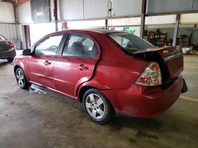 KL1TD56697B189960 - 2007 CHEVROLET AVEO BASE RED photo 2