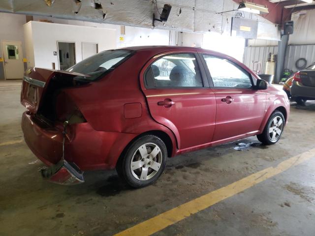 KL1TD56697B189960 - 2007 CHEVROLET AVEO BASE RED photo 3
