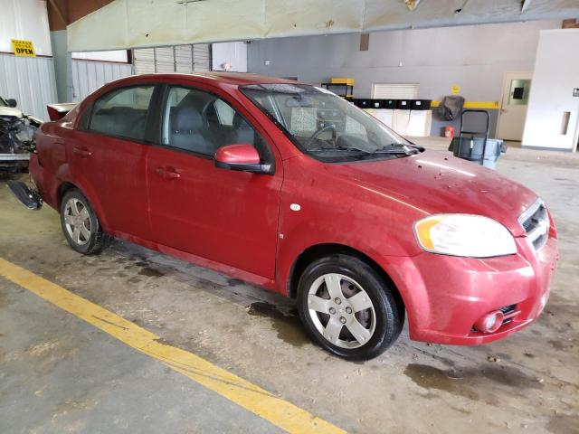 KL1TD56697B189960 - 2007 CHEVROLET AVEO BASE RED photo 4