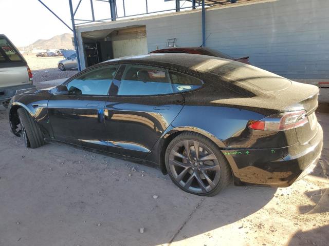 5YJSA1E51NF464763 - 2022 TESLA MODEL S 黑色 照片 2