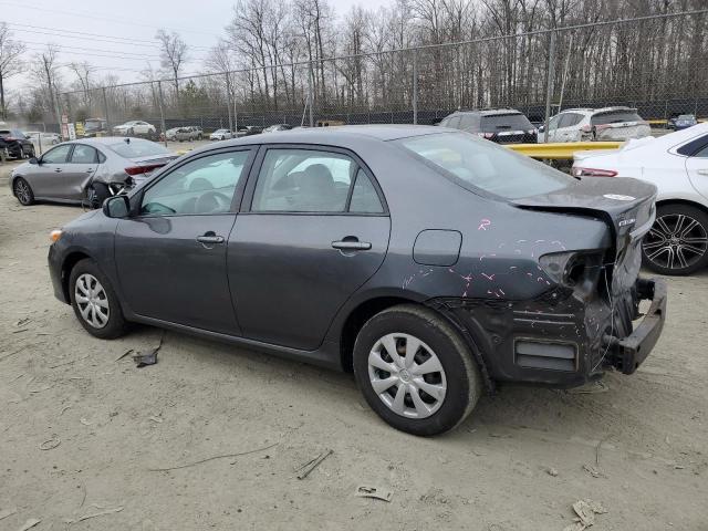 2T1BU4EE5BC680141 - 2011 TOYOTA COROLLA BASE GRAY photo 2