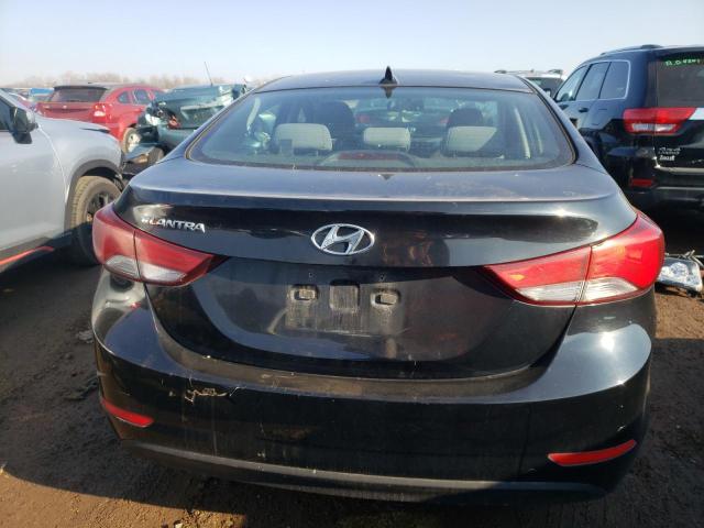 KMHDH4AE7EU210523 - 2014 HYUNDAI ELANTRA SE BLACK photo 6