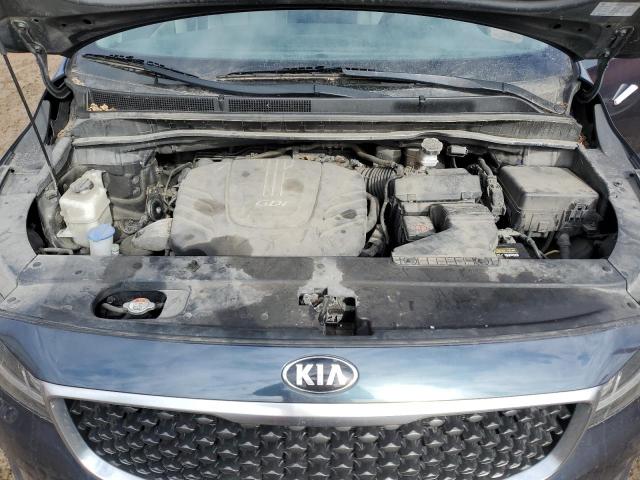 KNDMC5C10G6187323 - 2016 KIA SEDONA EX BLACK photo 12