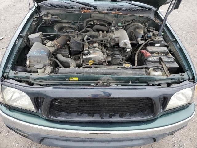 5TEWM72N91Z719264 - 2001 TOYOTA TACOMA XTRACAB GREEN photo 11