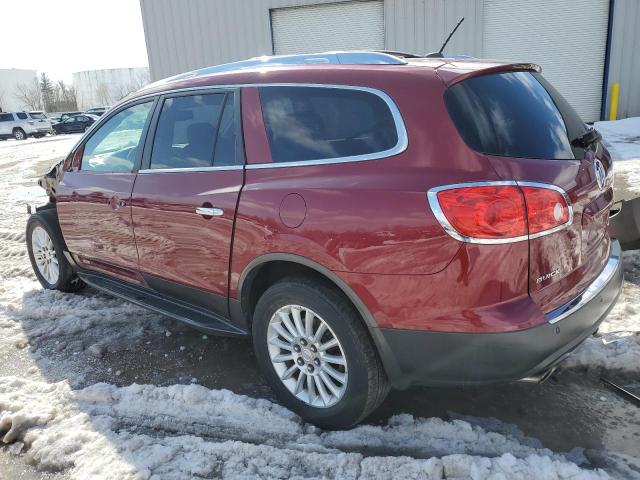 5GAKVBED0BJ344847 - 2011 BUICK ENCLAVE CXL MAROON photo 2