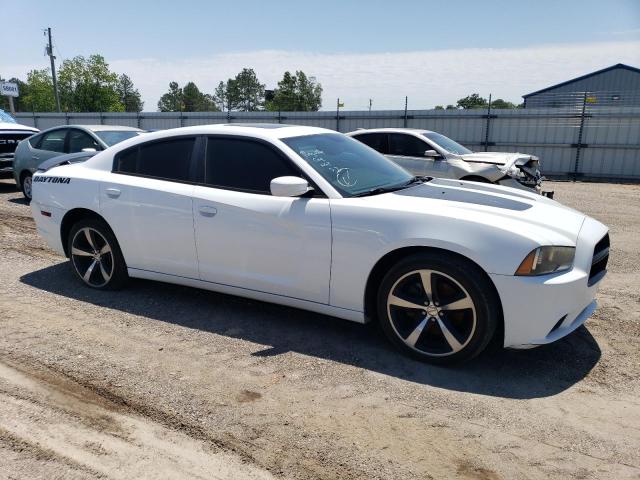 2C3CDXCT9DH745285 - 2013 DODGE CHARGER R/T WHITE photo 4