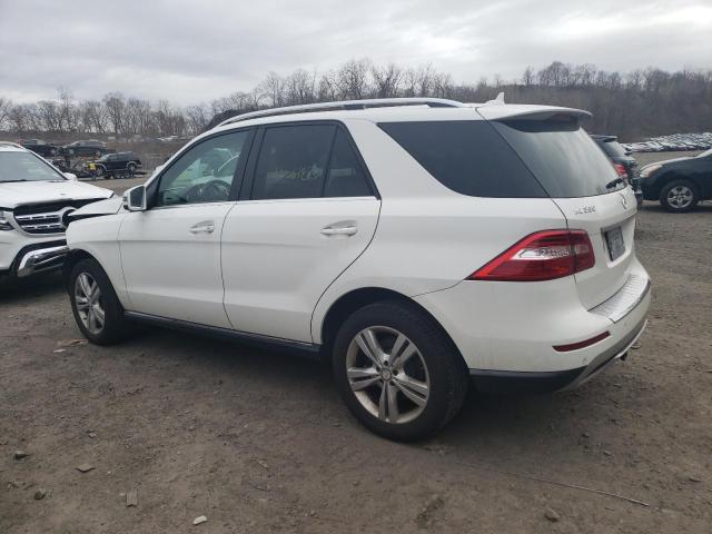 4JGDA5HB9FA513098 - 2015 MERCEDES-BENZ ML 350 4MATIC WHITE photo 2