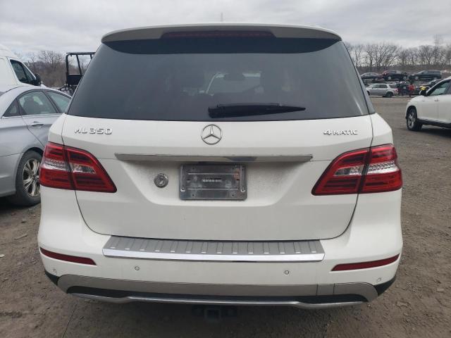 4JGDA5HB9FA513098 - 2015 MERCEDES-BENZ ML 350 4MATIC WHITE photo 6