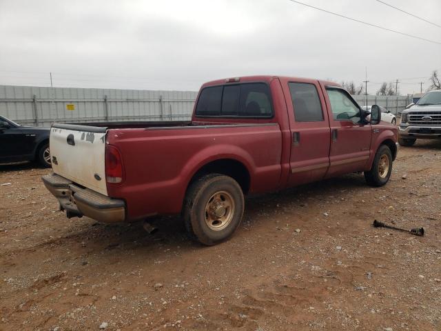 1FTNW20F81EB29919 - 2001 FORD F250 SUPER DUTY RED photo 3