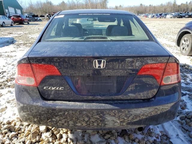 1HGFA16577L004234 - 2007 HONDA CIVIC LX BLUE photo 6