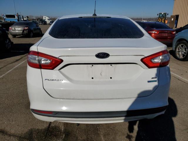 3FA6P0HD8ER143059 - 2014 FORD FUSION SE WHITE photo 6