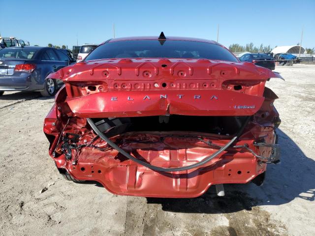 KMHLP4AG1PU583432 - 2023 HYUNDAI ELANTRA LIMITED RED photo 6