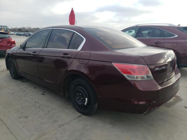 1HGCP26438A052020 - 2008 HONDA ACCORD LXP BURGUNDY photo 2