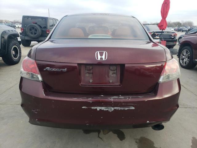 1HGCP26438A052020 - 2008 HONDA ACCORD LXP BURGUNDY photo 6