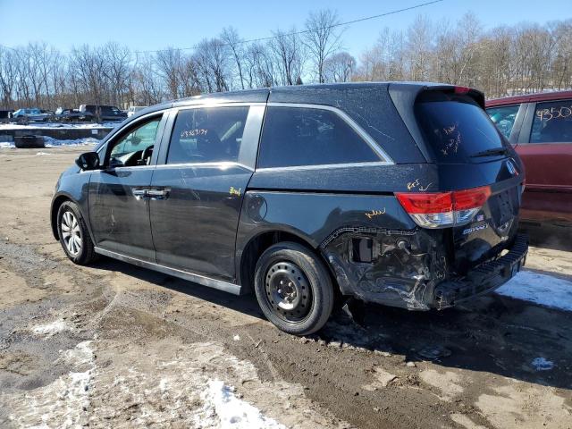 5FNRL5H41EB137895 - 2014 HONDA ODYSSEY EX BLACK photo 2