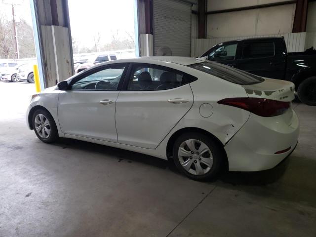 5NPDH4AE5GH730124 - 2016 HYUNDAI ELANTRA SE WHITE photo 2