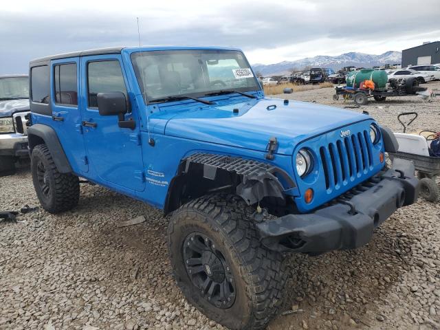 1C4BJWDG9CL113156 - 2012 JEEP WRANGLER U SPORT BLUE photo 4