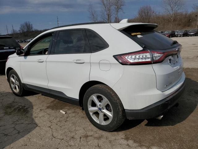 2FMTK3G91FBB48836 - 2015 FORD EDGE SE WHITE photo 2