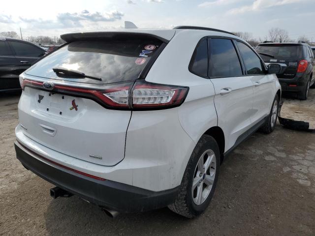 2FMTK3G91FBB48836 - 2015 FORD EDGE SE WHITE photo 3