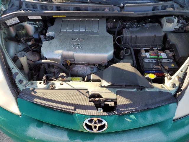 5TDZK23C98S220684 - 2008 TOYOTA SIENNA CE GREEN photo 12