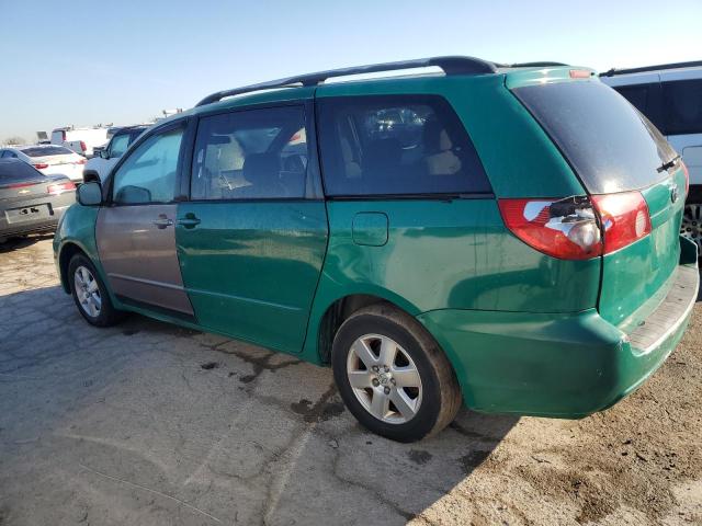 5TDZK23C98S220684 - 2008 TOYOTA SIENNA CE GREEN photo 2