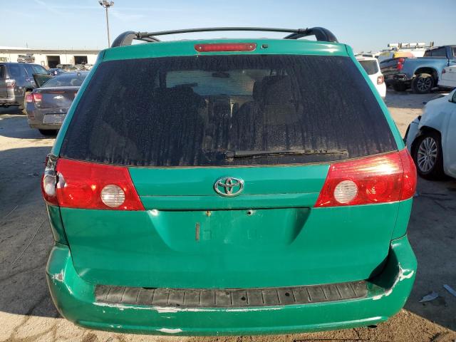 5TDZK23C98S220684 - 2008 TOYOTA SIENNA CE GREEN photo 6