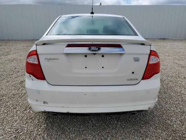 3FAHP0CG7CR280047 - 2012 FORD FUSION SEL WHITE photo 6