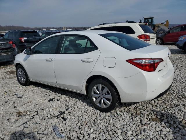 2T1BURHEXEC072306 - 2014 TOYOTA COROLLA L WHITE photo 2