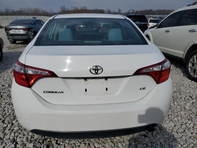 2T1BURHEXEC072306 - 2014 TOYOTA COROLLA L WHITE photo 6