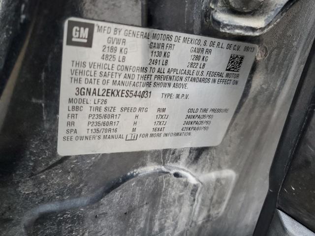 3GNAL2EKXES544031 - 2014 CHEVROLET CAPTIVA LS CHARCOAL photo 13